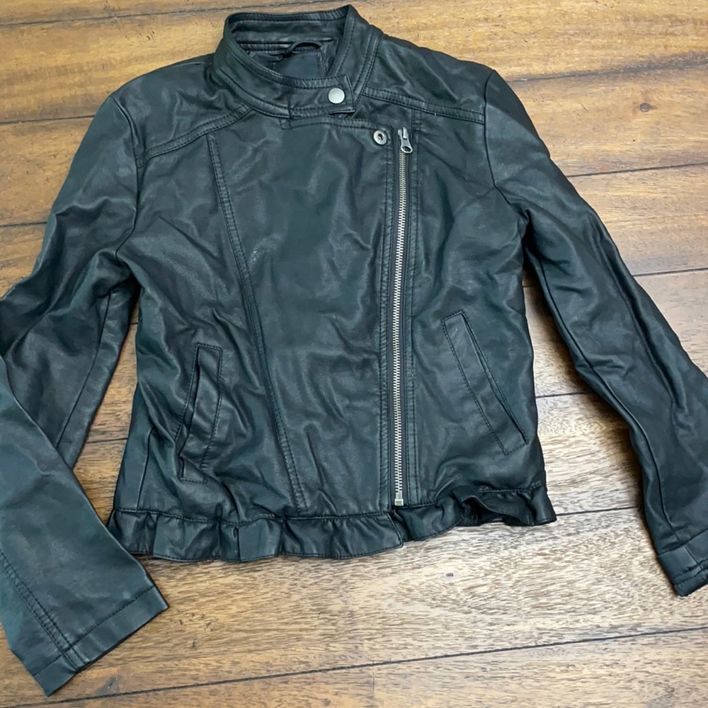 Me Jane Faux Leather Girls Jacket